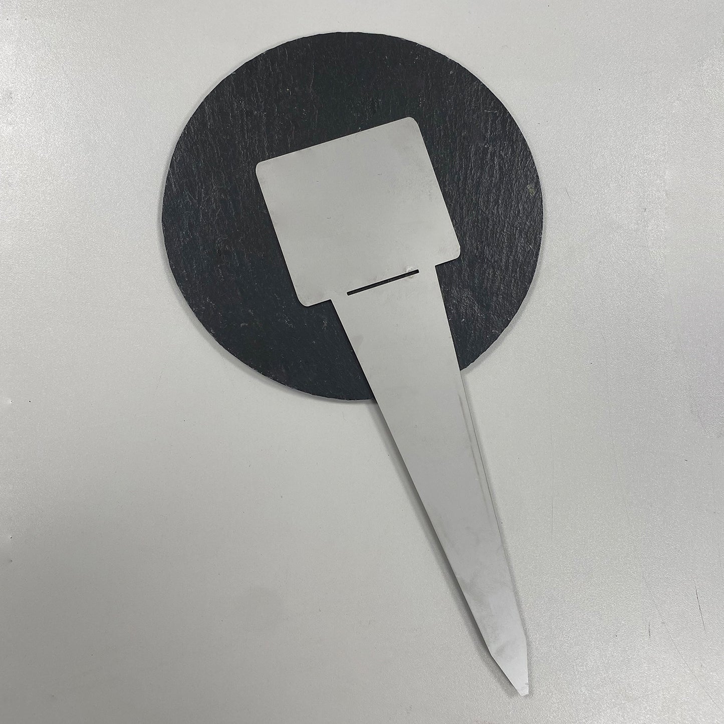 Runde Tiergedenktafel personalisiert mit Foto und Wunschtext