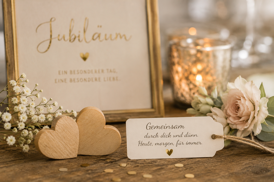Personalisierte Schiefertafel zum Jubiläum