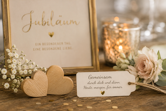 Personalisierte Schiefertafel zum Jubiläum