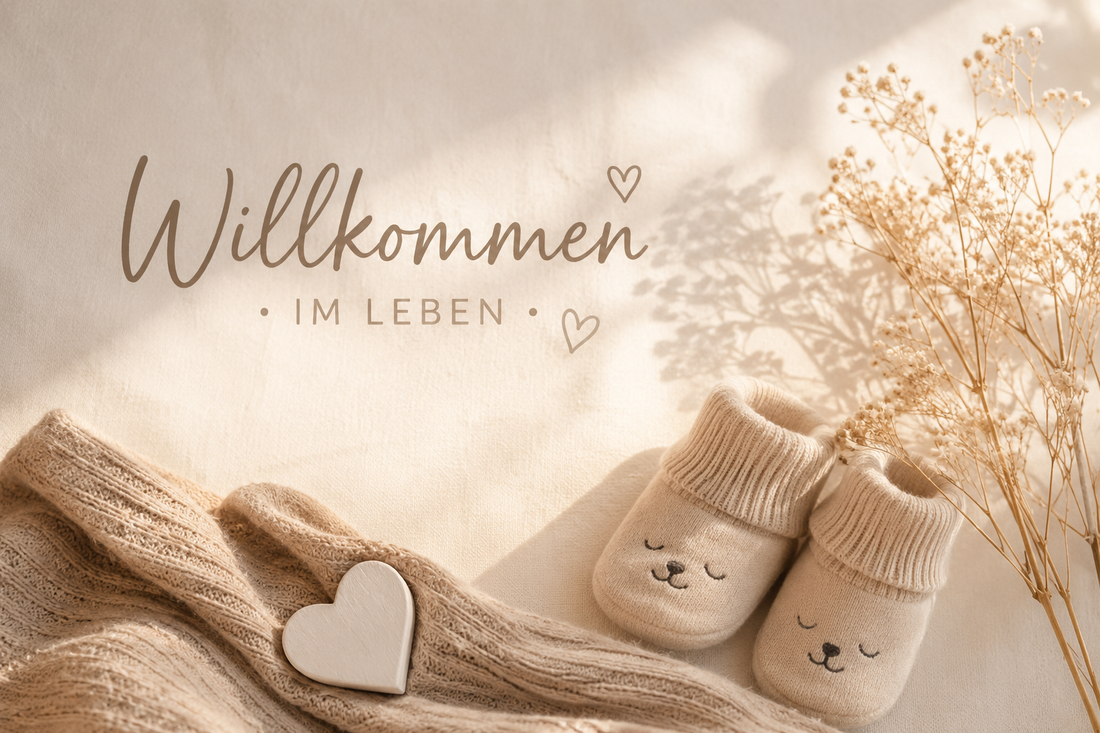 Willkommen im Leben - Eine personalisierte Schiefertafel zur Geburt als besondere Erinnerung