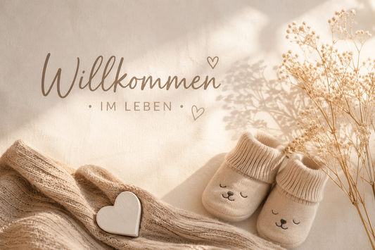 Willkommen im Leben - Eine personalisierte Schiefertafel zur Geburt als besondere Erinnerung