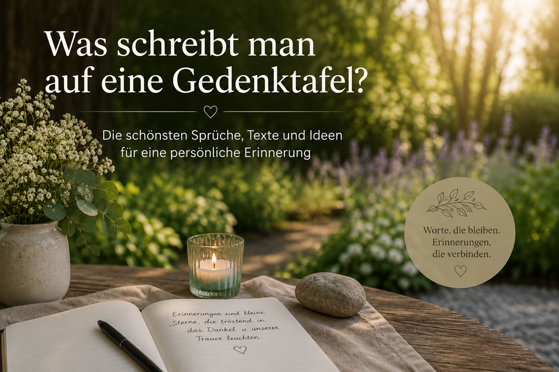 Was schreibt man auf eine Gedenktafel?