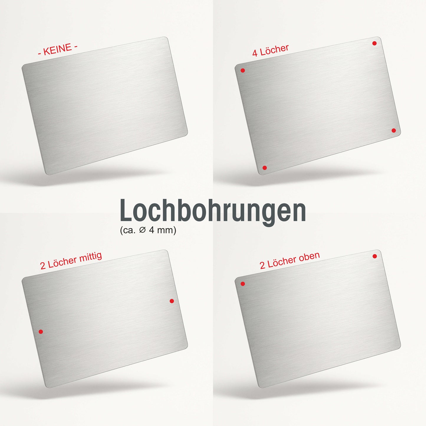 Personalisiertes Türschild „modern und ausdrucksstark“ aus gebürstetem Acryl