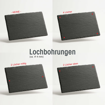 Personalisiertes Türschild aus Schiefer – elegant & ausdrucksstark