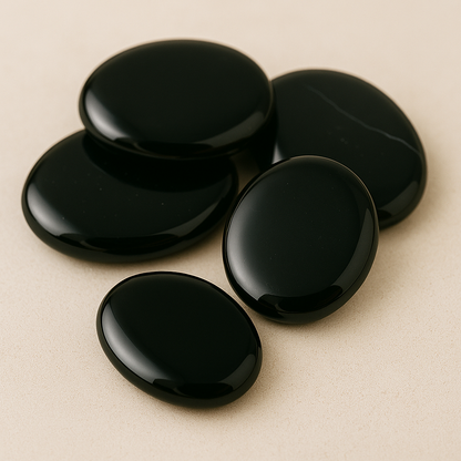 Personalisiertes Andenken mit Namen - schwarzer Onyx Edelstein