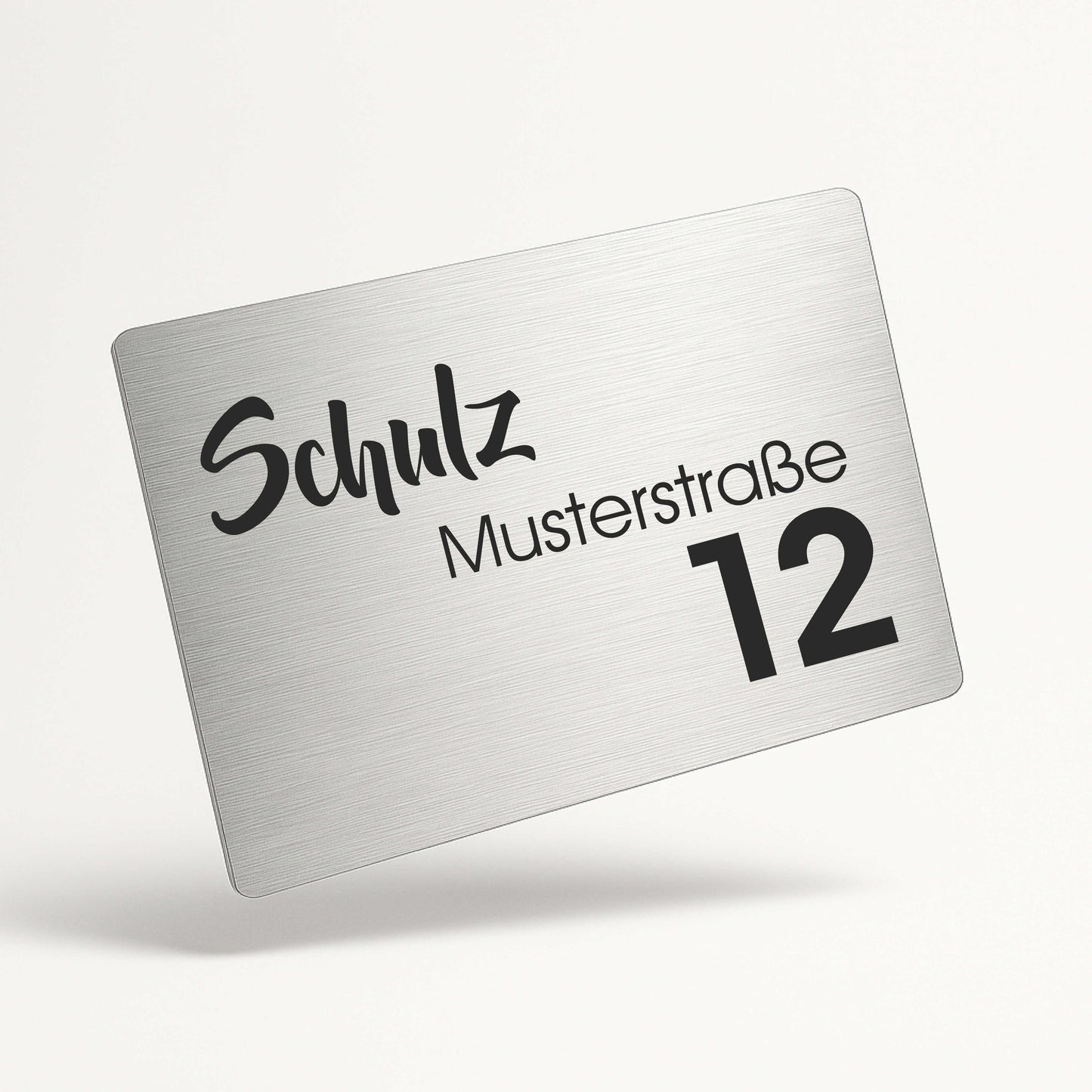 Personalisiertes Türschild aus gebürstetem Acryl – stilvoll & individuell